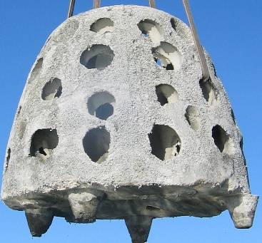 Large Reef Ball with holes for coral settlement